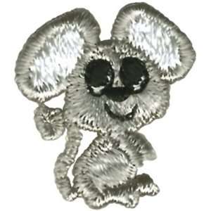  Boutique Iron On Appliques   Grey Mouse