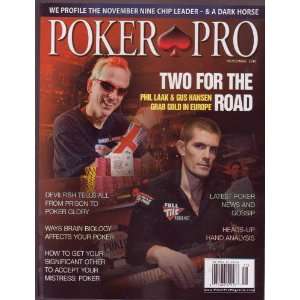  POKER PRO Magazine (Nov 2010) Phil Laak & Gus Hansen Two 