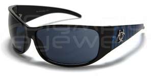 BIOHAZARD 58 MENS UV400 SUNGLASSES STRIPED and BLOCK COLOURS  