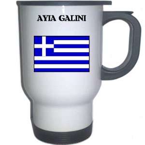  Greece   AYIA GALINI White Stainless Steel Mug 