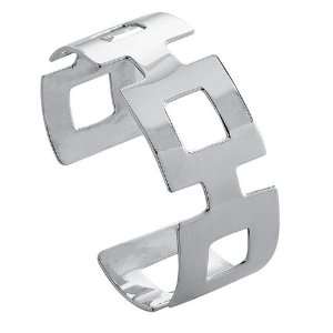  Sterling Silver Open Square Cuff Bracelet Jewelry