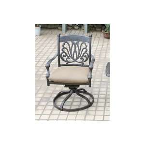   01 CSL Ariana Swivel Rocker Outdoor Dining Chair Patio, Lawn & Garden