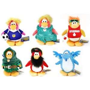  Disney Club Penguin Series 8 Plush Set Of 6 Toys & Games