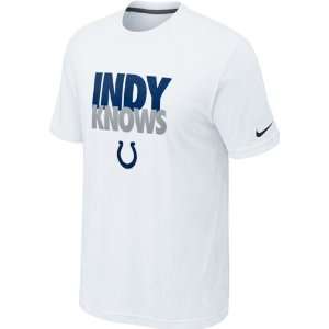  Indianapolis Colts White Nike Indy Knows T Shirt Sports 