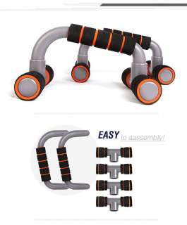Push Up Bars Handles Chin Pull Up Muscle Fitness Training Exercise GYM 
