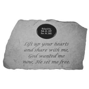   Personalized Garden Stones with Condolence Messages