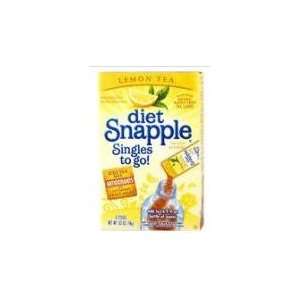Diet Snapple Singles to Go Lemon Tea (6 Sticks in each box) 4 BOXES