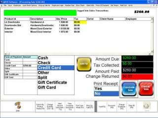 on the item process your payment type quickly and accurately