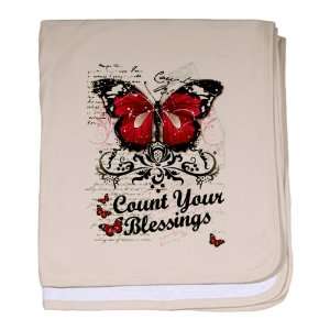  Baby Blanket Petal Pink Count Your Blessings Butterfly 