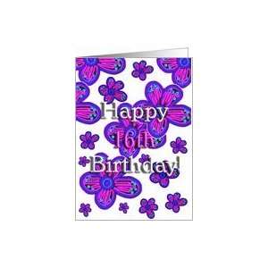  Happy 16th Birthday   Verse Inside Card Toys & Games
