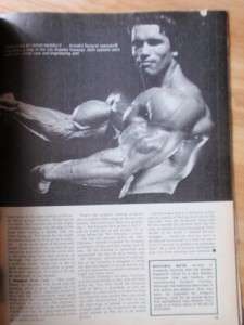 MUSCLE BUILDER bodybuilding magazine/ARNOLD SCHWARZENEGGER 1 75  
