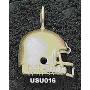 14Kt Gold Utah State Lg Utah State Helmet  Sports 