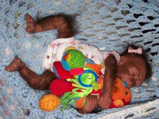  baby girl gorilla 18 monkey orangutan art doll   
