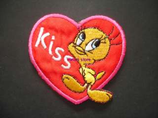 Embroidered TWEETY BIRD Iron On Patch Sew Motif Applique Embroidery 