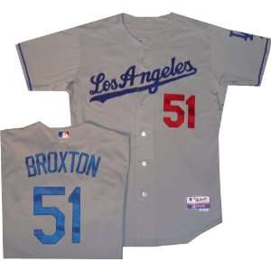  Los Angeles Dodgers Jonathan Broxton Cool Base Authentic 