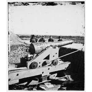  Civil War Reprint Savannah, Georgia vicinity. Big gun at 