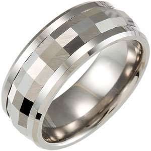  8MM Dura Tungsten Faceted Rotating Band (Size 11.5 