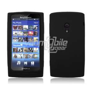  Black Soft Silicone Skin Case for Sony Ericsson Xperia X10 