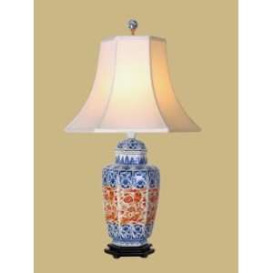  East Enterprises Tall Hex Imaria Vase Oriental Table Lamp 