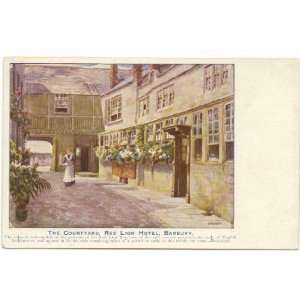   Vintage Postcard The Courtyard, Red Lion Hotel   Banbury England UK