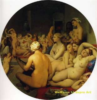 The Turkish Bath Jean Ingres Repro oil painting  