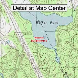  USGS Topographic Quadrangle Map   Webster, New Hampshire 