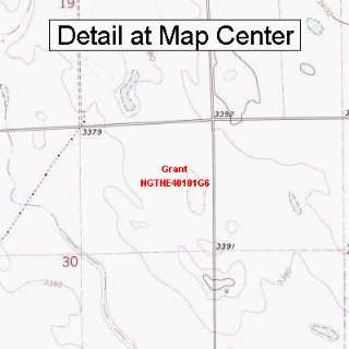 USGS Topographic Quadrangle Map   Grant, Nebraska (Folded/Waterproof 