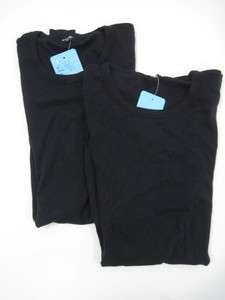 NWT LOT 2 TSQUARED Black Short Sleeve Shirt Top Sz S/M  