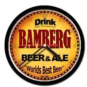  BAMBERG beer and ale cerveza wall clock 