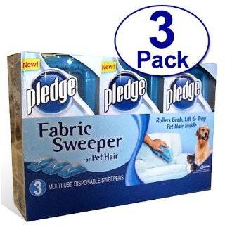 SC Johnson Pledge Fabric Sweeper for Pet Hair, 3 Count