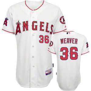 Jered Weaver Jersey Adult Majestic Home White Authentic Cool Baseâ 