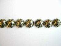 500 ASTER SWIRL UPHOLSTERY NAILS BRASS FURNITURE STUDS  