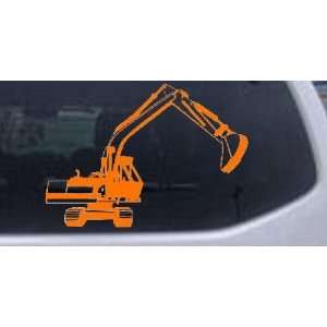 Track Hoe Excavator Construction Business Car Window Wall Laptop Decal 