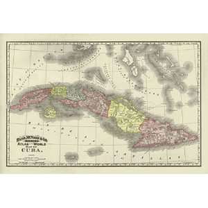  1897 Map of Cuba by Rand McNally Software