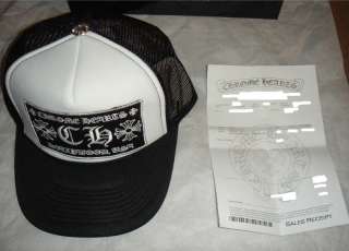   Hearts * CH * Limited Black & White Hat Cap Trucker FK CH   