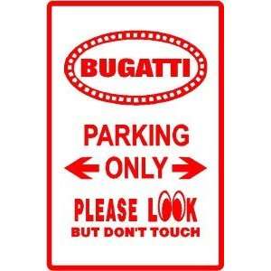  BUGATTI PARKING sign * street classic cars