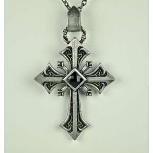   Cross Necklace Black Plague Christian Death 1334 
