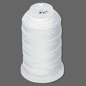  Simply Silk Beading Thick Thread Cord Size FFF White 0.016 