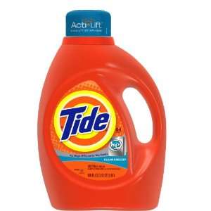  Tide 2x Concentrated HE Liquid Detergent Clean Breeze 64 