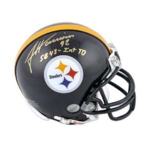  James Harrison Pittsburgh Steelers Autographed Mini Helmet 