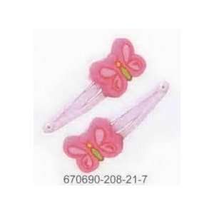  Barrettes Butterfly Dark Pink Fimo (2 Pack) Everything 