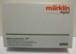 60966 MARKLIN HO mSD DIESEL Sound Decoder digital formats mfx, MM 1 