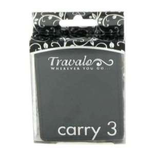Travalo Carry Case Holds 3 Travalos in black leather like case. 3 x 3 