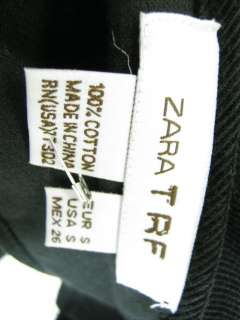 NWT ZARA TRF Black Corduroy A Line Skirt Sz S  