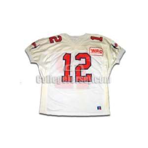   White No. 12 Game Used UTEP Russell Football Jersey
