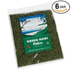 Emerald Cove Green Nori Flakes (Seaweed), 1.76 Ounce Bags (Pack of 6)