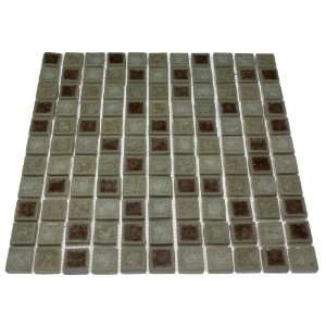  Roman Collection Rosso 1X1 Glass Tile
