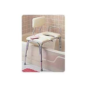  Vinyl Padded Bathtub Transfer Bench with Cut Out, Pail 