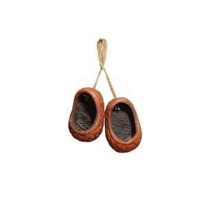   DECORATIONS. Traditional Bast Shoes, Small (Clay) 