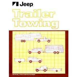  1980 JEEP Trailer Towing Reference Guide Book Automotive